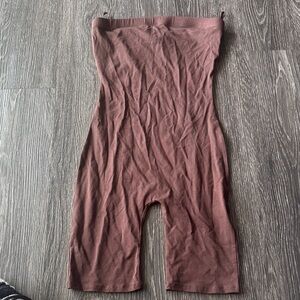 Brown Strapless Bodysuit
